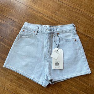 Levi's Premium Wide Leg Shorts NWT denim no stretc